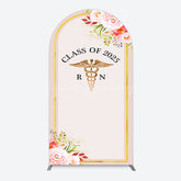 Lofaris Snake Staff Class 2025 Nurse Graduation Arch Backdrop